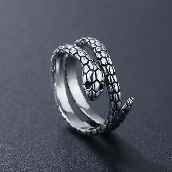 Кольцо Chao Spirit Snake, старинное ретро, мужское и женское, парное кольцо, стиль для пары, мощная мода one size(US size 6-13)
