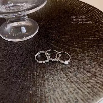 Кольцо-цветок Love Zircon в стиле корейской знаменитости J826 Flowers