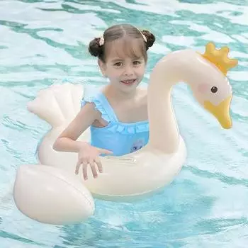 Кольцо Cygnus 1 шт., летнее, для детей 3-6 лет, для бассейна, надувное, противоопрокидывающееся, детское плавательное кольцо, игрушка для крепления на воде