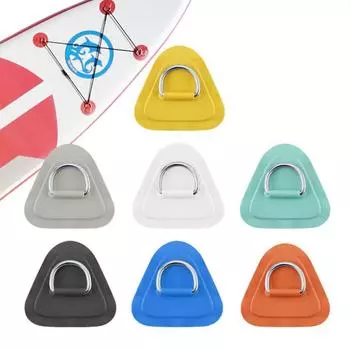 Кольцо D из нержавеющей стали/нашивка с клеем для надувной лодки из ПВХ, плота, лодки, каноэ, каяка, доски для серфинга, SUP, привязки 1pcs светло-серый