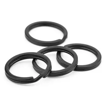 Кольцо-держатель для ключей из титана черного цвета, легкое, внешняя ширина, 4 шт. TI-MULTI (Ти) 20мм/25мм/28мм (20мм/4 шт.)