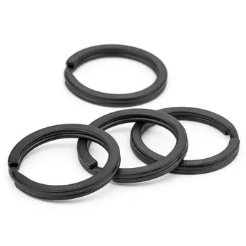 Кольцо-держатель для ключей из титана черного цвета, легкое, внешняя ширина, 4 шт. TI-MULTI (Ти) 20мм/25мм/28мм (25мм/4 шт.)