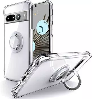 Кольцо-держатель противоударный мягкий чехол для телефона Google Pixel 9 Pro XL 8A 8 Pro 7Pro 7A 6A прозрачный силиконовый чехол-накладка pixel 6 красный