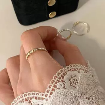 Кольцо Design Sense с контрастными цветными линиями, изящное, с закручивающейся нитью, для женщин, уникальное, индивидуальное, модное, универсальное