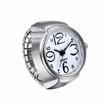Кольцо для часов JEWELRYWE из нержавеющей стали, популярное, водонепроницаемое, аналоговое, кварцевое, для бизнеса, повседневного, модного аксессуара, подарка на день рождения, на Рождество белый