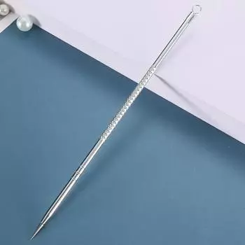 Кольцо для давления от прыщей из нержавеющей стали для лечения прыщей с жиром от прыщей стальные инструменты для лечения прыщей с черными точками кольцо для лечения прыщей K4A9 slivery-1set