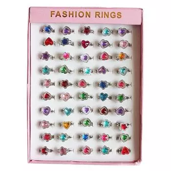 Кольцо для девочек, ювелирные изделия, мультяшный орнамент, игровой домик, игрушки, детская игрушка, кольцо, косметичка 1.4cm