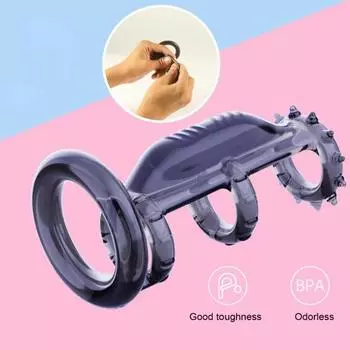 Кольцо для дилдо, тихое, многофункциональное, безопасное, премиум-класса, вибрирующее, кольцо-фиксатор для пениса для использования в помещении B