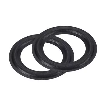 Кольцо для динамика uxcell Rubber Speaker Foam Edge Surround Ring 42 мм x 68 мм, перфорированное кольцо для сабвуфера, сменная деталь для ремонта динамика или самостоятельного ремонта, черное, 2 шт., 2,5 дюйма