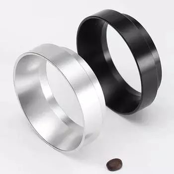 Кольцо для дозирования кофе магнитное 51 мм 53 мм 58 мм для Delonghi Breville Portafilter Espresso Accessories Barista Funnel Tool Coffeeware 58MM серебряный