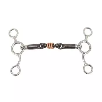 Кольцо для кляпа для лошади, трензель из нержавеющей стали, латунь, 145 мм, мундштук, оборудование для тренировок для лошадей