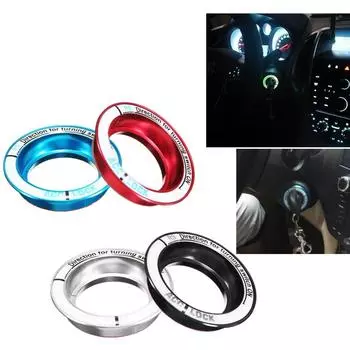 Кольцо для ключей зажигания автомобиля, светящееся украшение на переключатель зажигания для Ford Kuga Focus чёрный