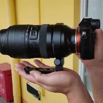 Кольцо для крепления объектива на штатив с резьбовым отверстием 1/4 и 3/8 дюйма для Tamron A067S 50-400 мм F4.5-6.3 чёрный