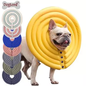 Кольцо для купания домашних животных Лето Креативная модель Кольцо Элизабет для кошек и собак Защитное кольцо от укусов и облизывания Ультралегкий чехол для ухода за собаками XS розовый