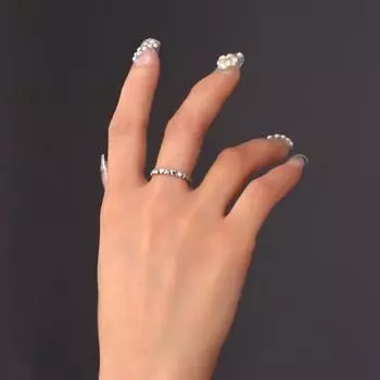 Кольцо для леди на День святого Валентина Серебряное кольцо в форме сердца с кубическим цирконием, полированное кольцо для предложения руки и сердца, подарок на годовщину, ювелирное украшение на палец US 9