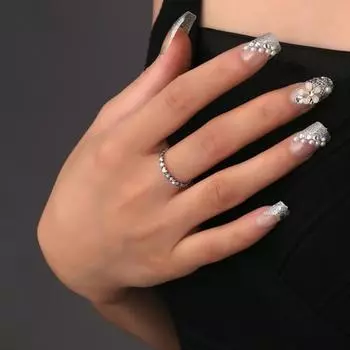 Кольцо для леди на День святого Валентина Серебряное кольцо в форме сердца с кубическим цирконием, полированное кольцо для предложения руки и сердца, подарок на годовщину, ювелирное украшение на палец US 7