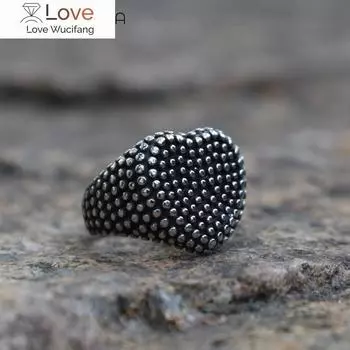 Кольцо для мотоцикла из нержавеющей стали, размер США 6-13, для мужчин и женщин, в форме сердца, в индийском стиле, модное, для свадебной вечеринки, подарки 8