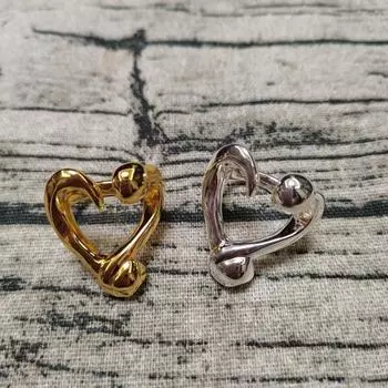 Кольцо для ногтей Love ювелирное изделие нишевый дизайн холодное парное кольцо Size 6