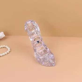 Кольцо для обуви на высоком каблуке, держатель для ювелирных изделий, кольца на палец, подставка, витрина, подарки чёрный