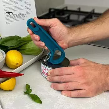 Кольцо для открывания банок J-образной формы, удобный инструмент для открывания банок с откидной крышкой, помощь пожилым людям и людям с артритом, эргономичный и простой в использовании инструмент для открывания банок с газированным пивом фиолетовый