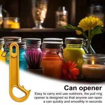 Кольцо для открывания банок J-образной формы, удобный инструмент для открывания банок с откидной крышкой, помощь пожилым людям и людям с артритом, эргономичный и простой в использовании инструмент для открывания банок с газированным пивом фиолетовый