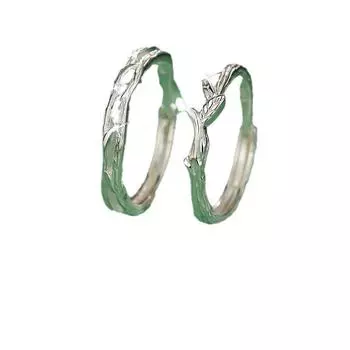 Кольцо для пары из чистого серебра S999, пара колец INS Special-Interest Design Advanced Adjustable