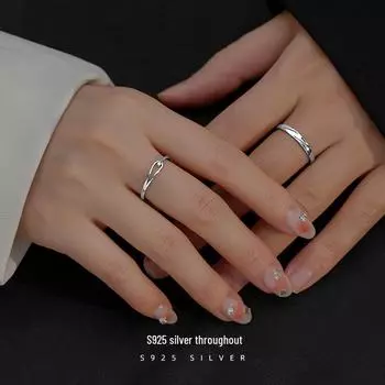 Кольцо для пары «Слезы Руперта» из серебра 925 пробы Banyan Tree — элегантный подарок на день святого Валентина или день рождения для мужчин и женщин RS802, Women’s