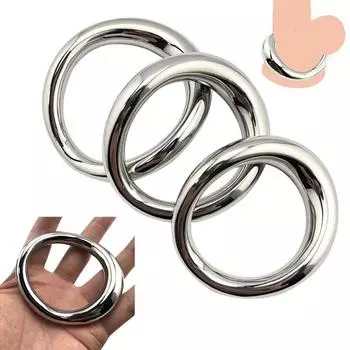 Кольцо для пениса Кольца для пениса из нержавеющей стали Товары для взрослых Мужские секс-игрушки Кольцо для связывания Секс-игрушки для мужчин Задержка эякуляции A1
