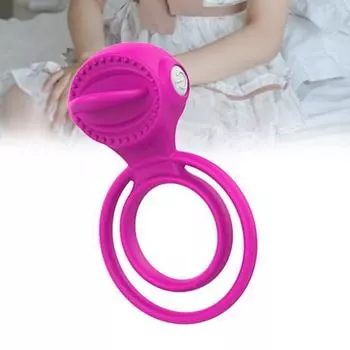 Кольцо для пениса Компактная структура Мощный вибратор для флирта Пара Кольца для задержки члена для ночного клуба 1