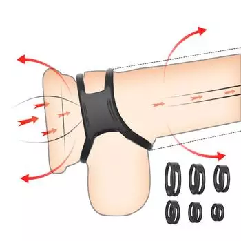 Кольцо для пениса, многоразовое силиконовое, замок для спермы, мошонка, сексуальные кольца, увеличение, задержка эякуляции, секс-игрушки для мужчин 32