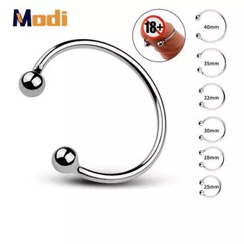 Кольцо для пениса MoDi, нержавеющие кольца для головки, стимулирующие взрослые товары, мужские секс-игрушки, металлическое кольцо для мужчин, задержка эякуляции 25mm