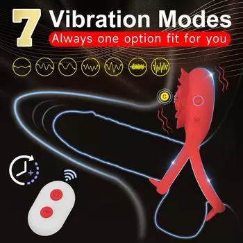 Кольцо для пениса Rose Lock Essence с двумя кольцами для упражнений, беспроводной пульт дистанционного управления, для мужчин и женщин, общие секс-игрушки regular model