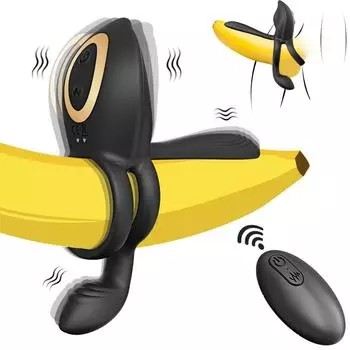 Кольцо для пениса с вибрацией для мужчин, задержка эякуляции, мужское эректильное кольцо для пениса, стимулятор точки G, клитора, анальный стимулятор, секс-игрушка для взрослых для пар no box