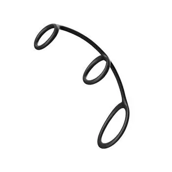 Кольцо для пениса «три в одном», силиконовое кольцо для пениса, тройное кольцо для блокировки пениса, задержка пениса, секс-игрушки для мужчин, кольцо для повышения эрекции