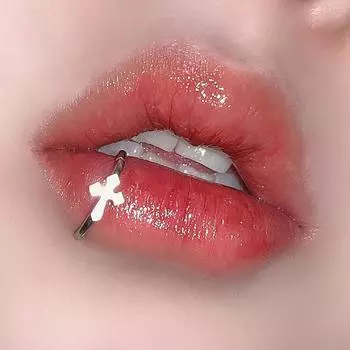 Кольцо для пирсинга губ из титановой стали для женщин Love Cross
