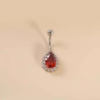 Кольцо для пирсинга пупка из нержавеющей стали с каплями воды для женщин, украшения для тела