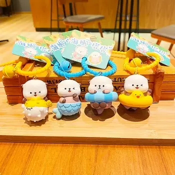 Кольцо для плавания Колокольчик Выдра Сумка Подвеска ПВХ Животные Кукла Выдра ПВХ Брелок Девочки StyleD