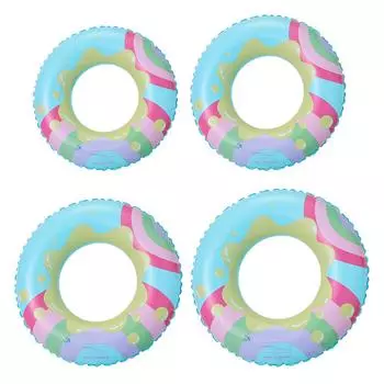 Кольцо для плавания Lucky Bubble, красочные надувные поплавки для бассейна, поплавки для бассейна, пляжные игрушки для плавания, вечеринки для детей, молодежи, взрослых 80# синий