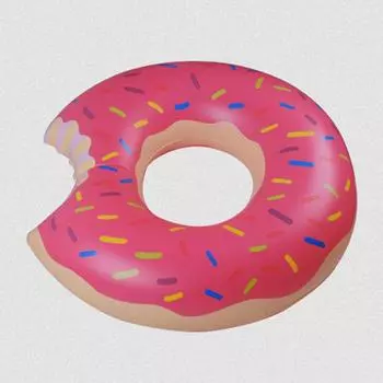 Кольцо для плавания «Пончик», коричневое 60см 80cm розовый