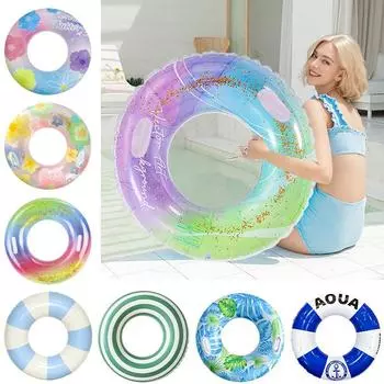 Кольцо для плавания «Звездное небо», кольцо для плавания «Русалка» с блестками, утолщенное детское спасательное кольцо, плавающее кольцо для плавания 60#