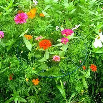 Кольцо для поддержки цветов. Полезная твердая металлическая опора для цветов пионов для сада. 2