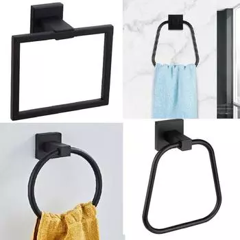 Кольцо для полотенец для ванной комнаты, держатель для полотенец из нержавеющей стали, настенные вешалки для полотенец для кухни, принадлежности для ванной комнаты A