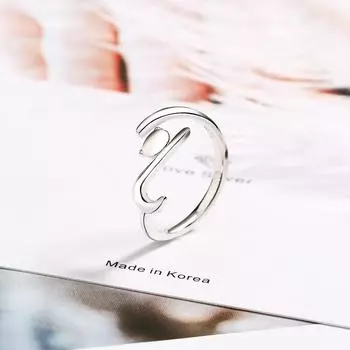 Кольцо для помолвки из 100% стерлингового серебра 925 пробы с липким котом и длинным хвостом, женское, регулируемое, ювелирное, Scr220 Resizable