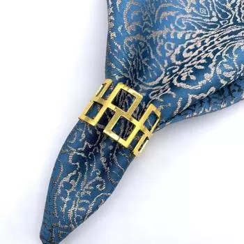 Кольцо для салфеток Креативная форма Гладкая без заусенцев Устойчивость к коррозии Устойчивость к ржавчине Не легко деформируется Декоративное кольцо Пряжка Украшение стола золотистый