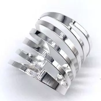 Кольцо для салфеток, нержавеющее, устойчивое к коррозии, сверхлегкое, полое, креативной формы, пряжка для салфеток, украшение для обеденного стола серебряный