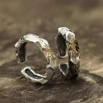 Кольцо для самодисциплины для мужчин, панк-хип-хоп, регулируемые солнцезащитные кольца для мужчин, ретро-серебряный цвет, мужской ювелирный подарок resizable