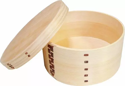 Кольцо для сгибания Kiso Crafts Ohitsu, изготовленное вручную в Японии, деревянное, хиноки, савара, сакура, 3 чашки, подходит для использования в микроволновой печи