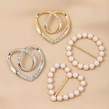 Кольцо для шарфа, зажимы для галстуков и футболок, угловая завязанная пуговица для женщин, модная металлическая круглая пряжка для рубашки