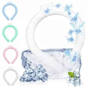 Кольцо для шеи Ice Neck Ring Cool Neck Ring с ощущением прохлады на шее Материал PCM Летняя защита Охлаждение шеи Освежающее ощущение Естественное замораживание Защита от тепла Охлаждение