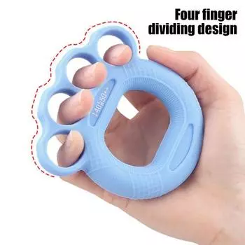 Кольцо для силового тренажера с силиконовой рукояткой, противоскользящее, для тренировки пальцев предплечья, рукоятка для рук розы красного